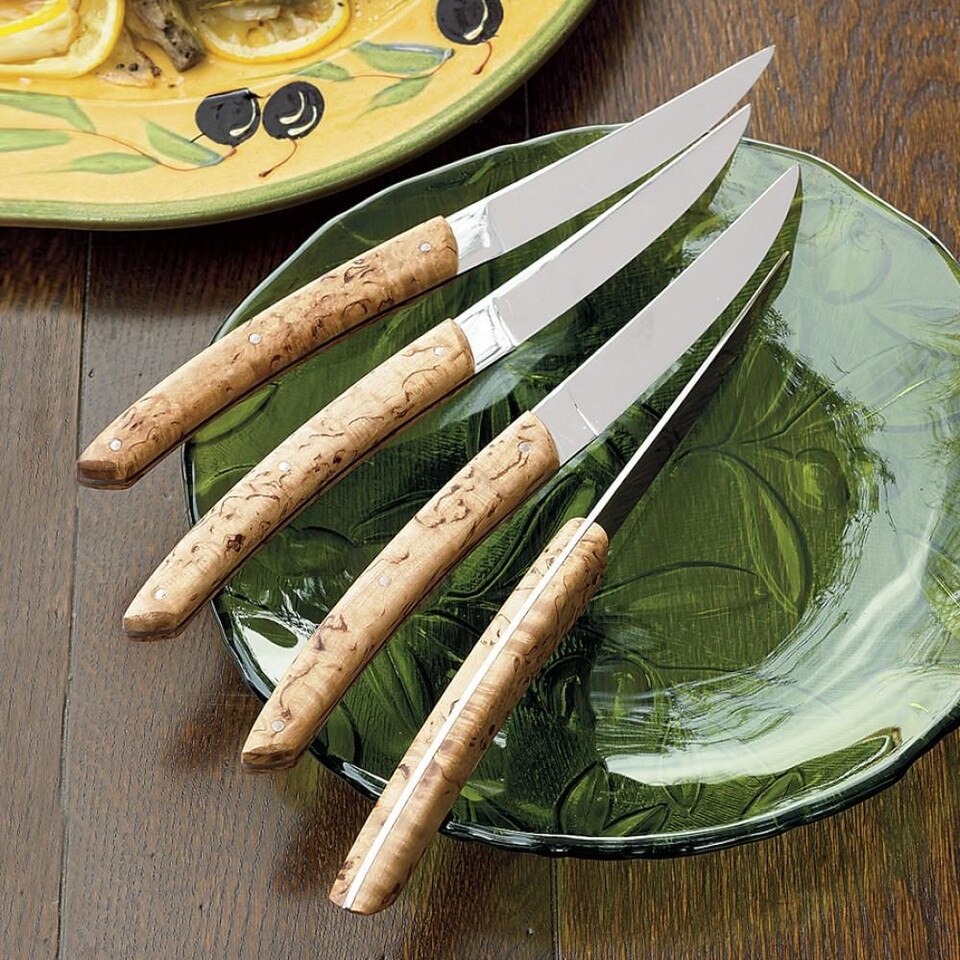 Laguiole Jean Dubost Birch Steak Knives, Set of 4 Williams Sonoma AU